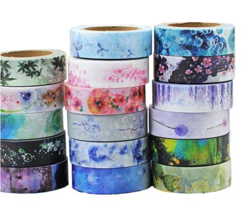 Washi Tape SOUTHERN FLOWERS Lot de 5 - modèles au choix