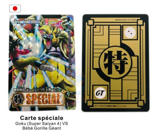  Carte Dragon Ball GT Carddass Premium Edition Japonaise GOKU SS4 VS GORILLE