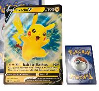 Pokemon Carte à l'unité Grand format Jumbo PIKACHU V édition française