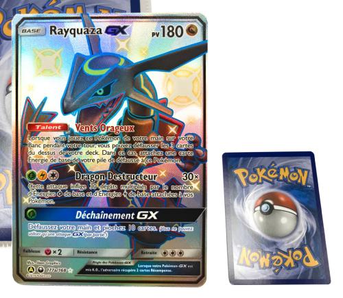 Pokemon Carte à l'unité Grand format Full Art RAYQUAZA GX édition française