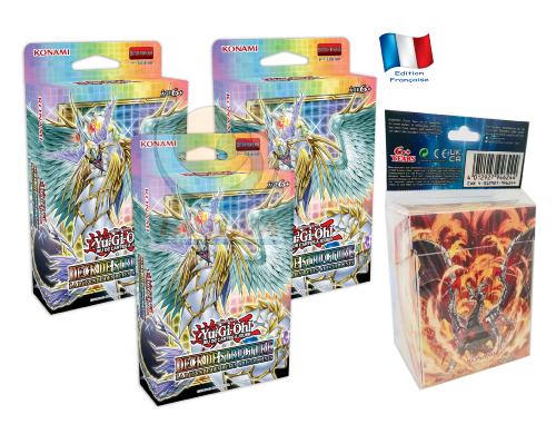 Yugioh 3 x Deck La Légende des Bêtes de Cristallines édition française + Cadeau bonus