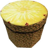 Pouf boîte de Rangement pliable décoration Fruit Modèle ANANAS