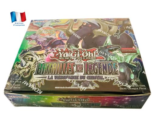 Yugioh Display scellé de 24 boosters BATAILLES DE LEGENDE La Vengeance du Cristal édition française + Cadeau bonus