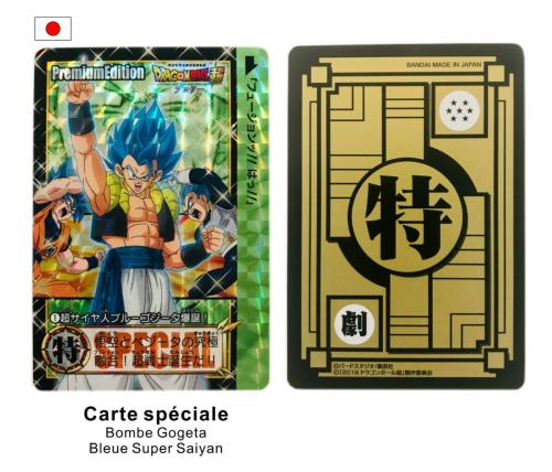  Carte Dragon Ball Super Carddass Premium Edition Japonaise Bombe Gogeta Bleue