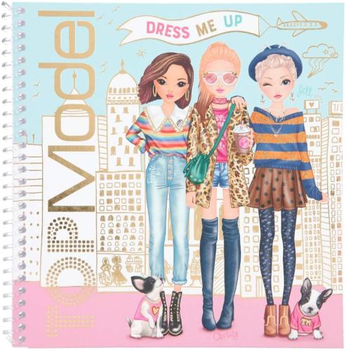  Carnet à décorer TOPModel DRESS ME UP avec stickers