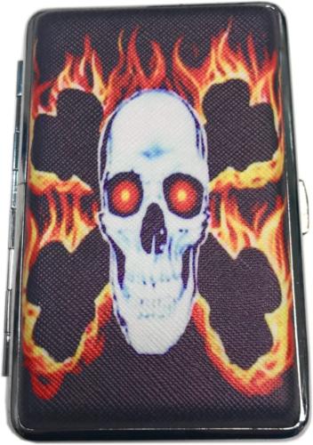 Etui métal pour 14 cigarettes longues 100'S SKULL 3